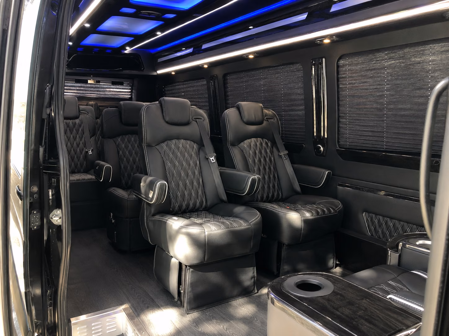 flint private event transportation onboard seating